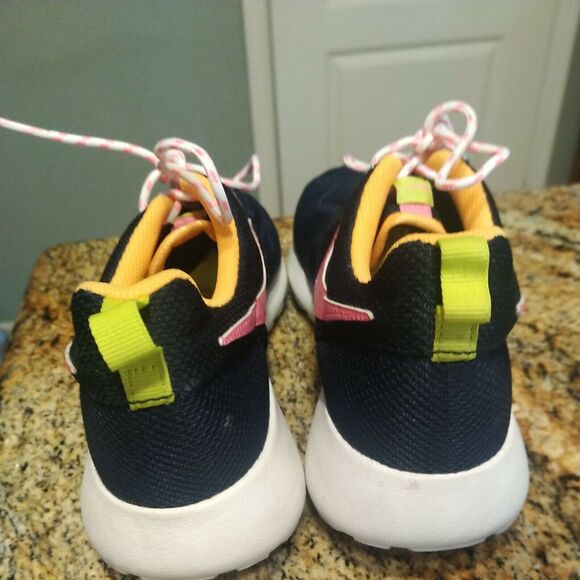 Nike Roshe Run GS Athletic Casual Shoes Midnight Navy - Size 7Y EU 40 Women's 8 - Picture 8 of 12